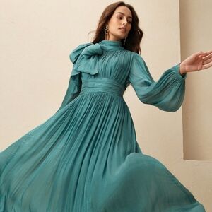 Elegant Teal Women's Dress